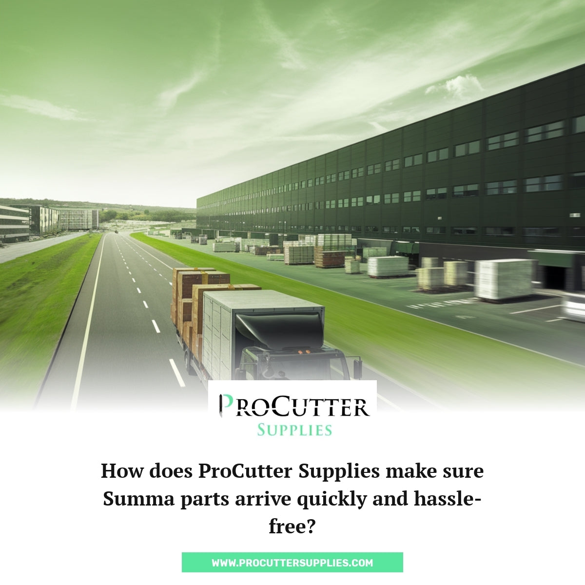 How does ProCutter Supplies make sure Summa parts arrive quickly and hassle-free?