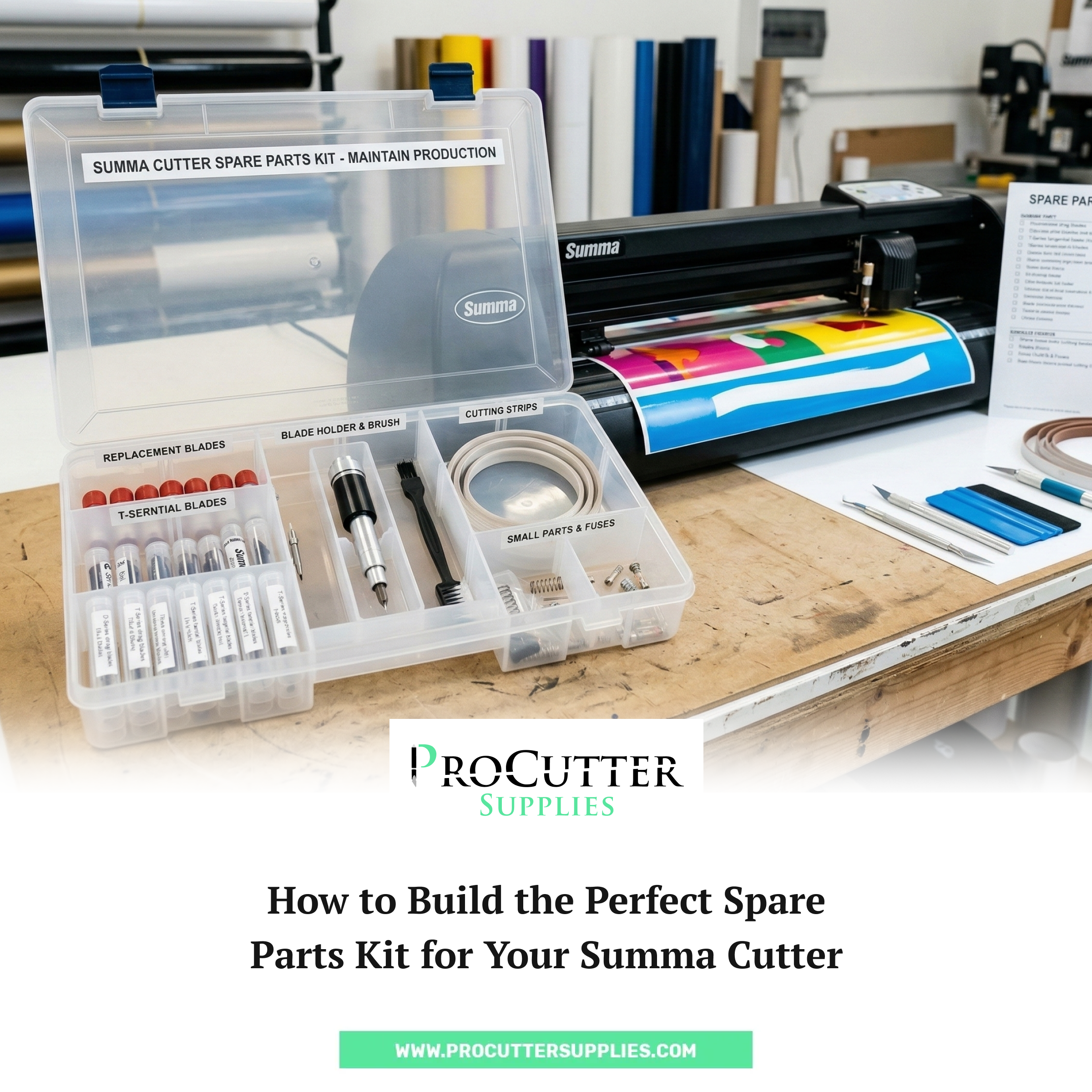 How to Build the Perfect Spare Parts Kit for Your Summa Cutter