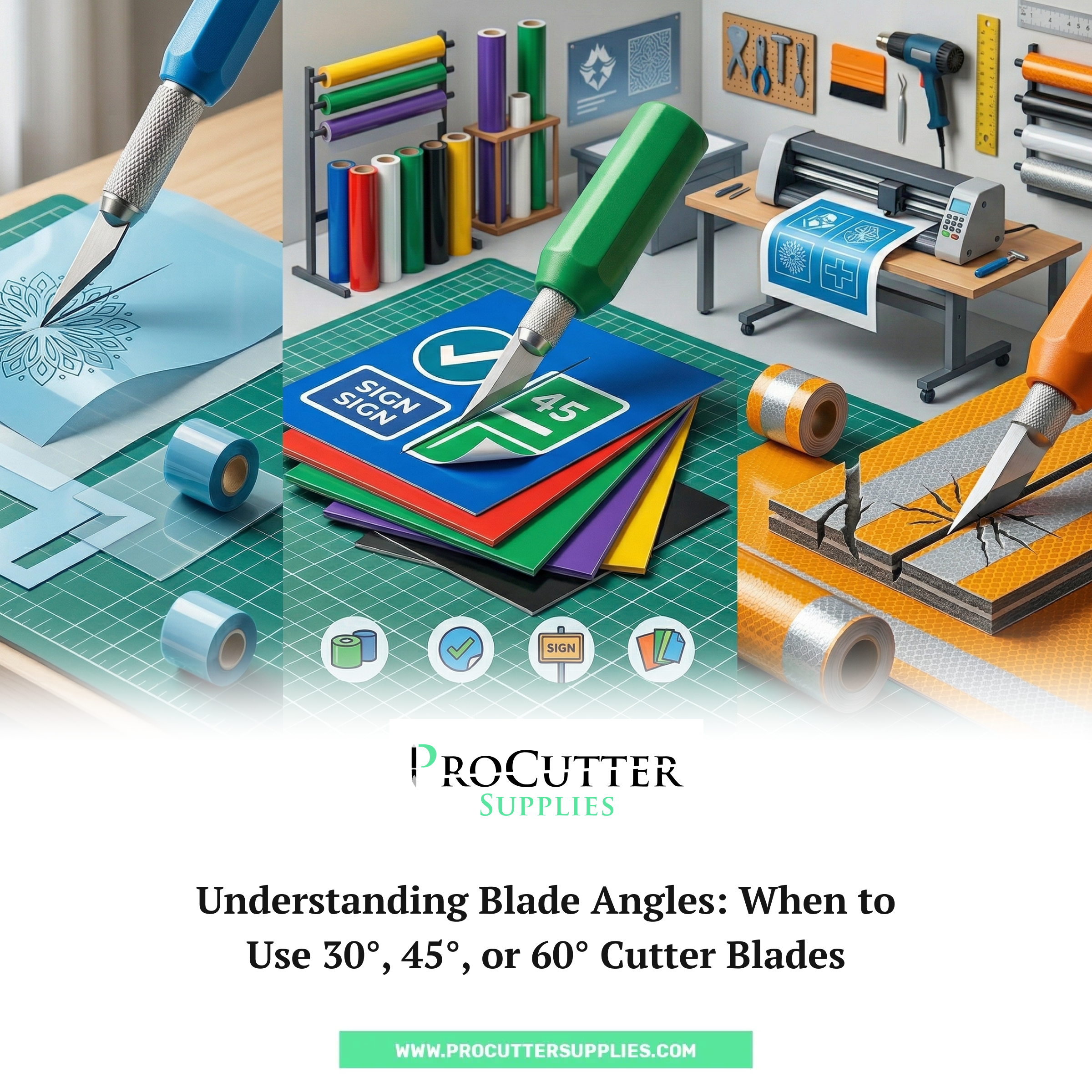 Understanding Blade Angles: When to Use 30°, 45°, or 60° Cutter Blades