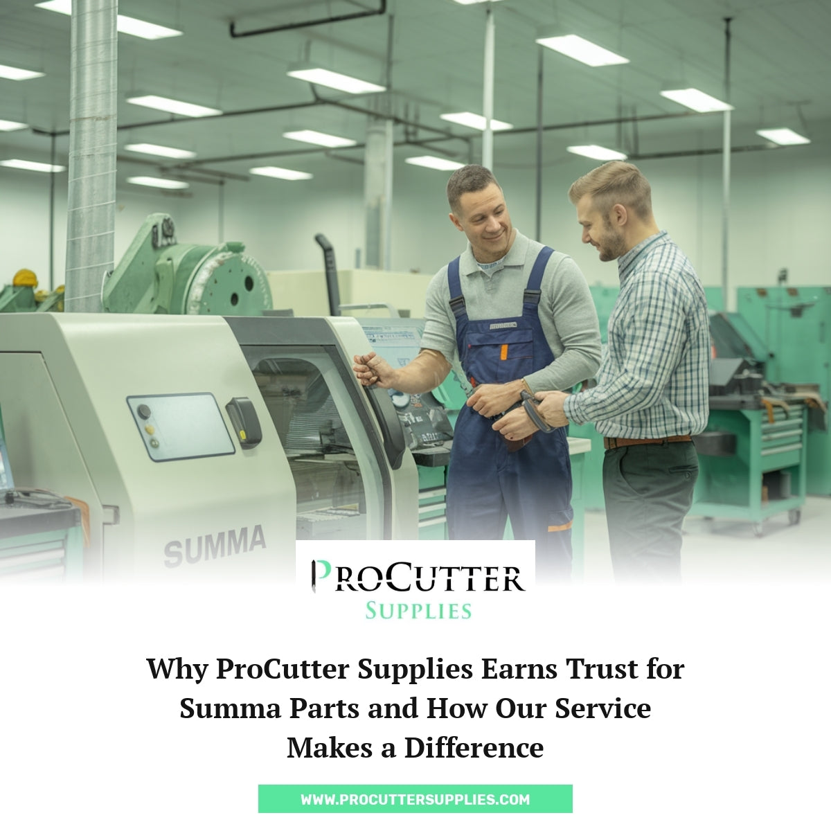 Why ProCutter Supplies Earns Trust for Summa Parts and How Our Service